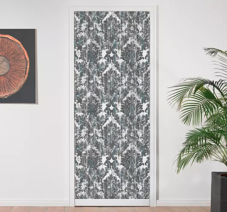 Elegante bloemencompositie deursticker - TenStickers