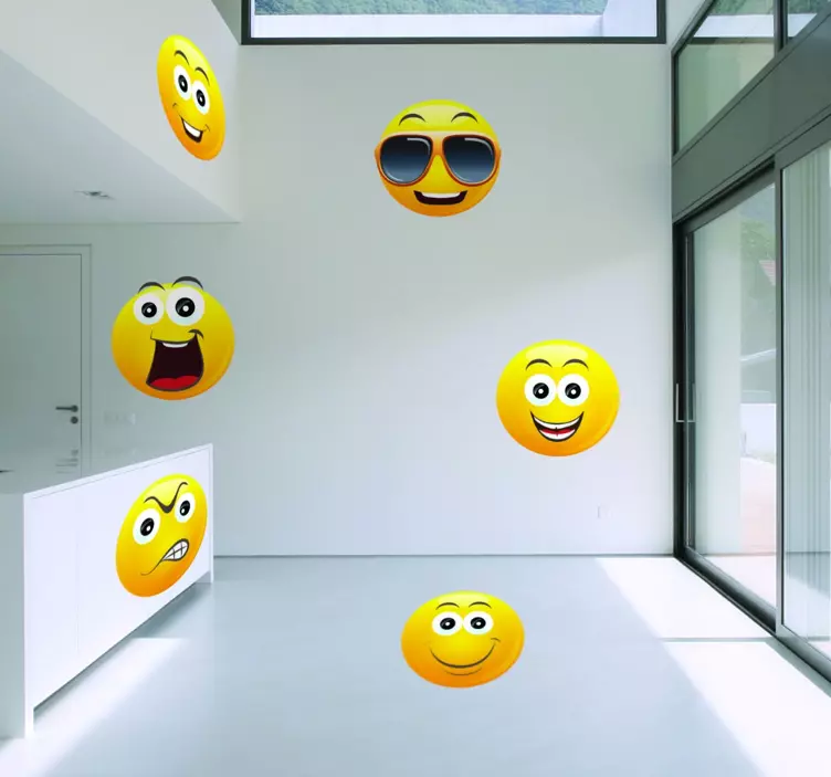 Emoticons smileys sticker - TenStickers