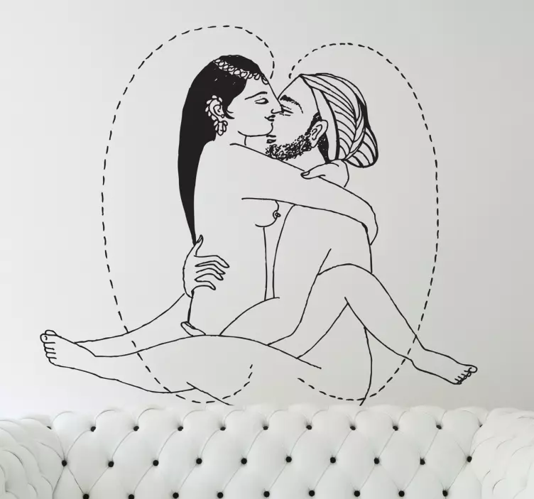 Erotische Muursticker Tantra - TenStickers