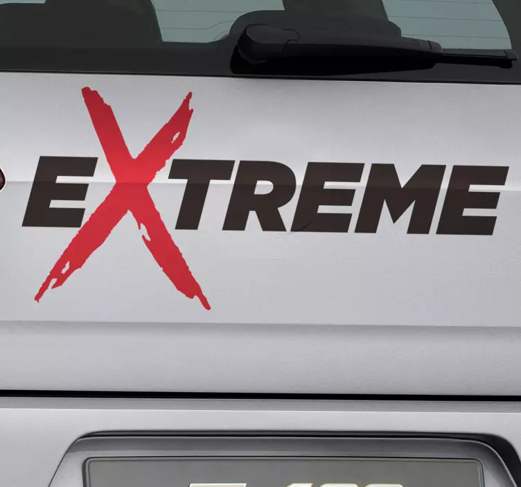 Bestickering auto extreme voertuigtekst - TenStickers