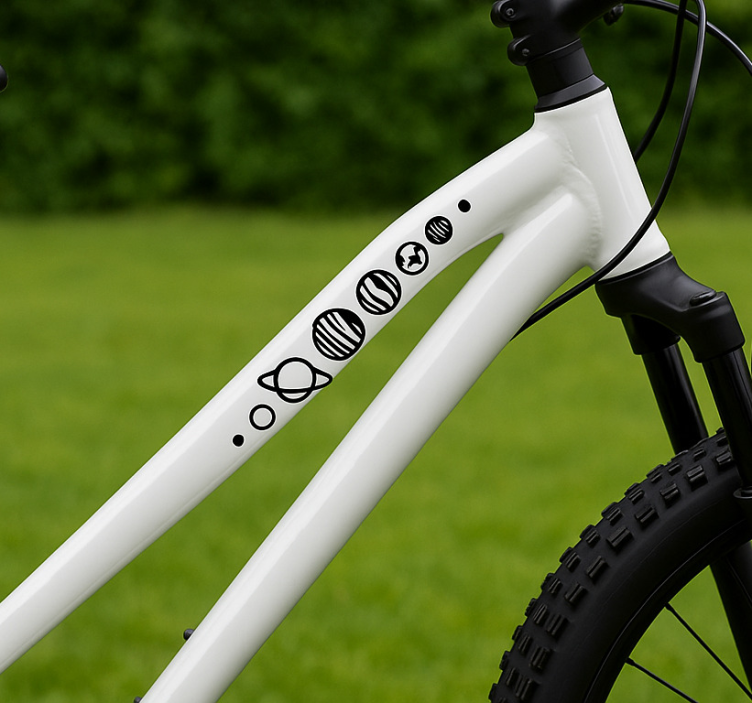 Fiets sticker planet lijn - TenStickers