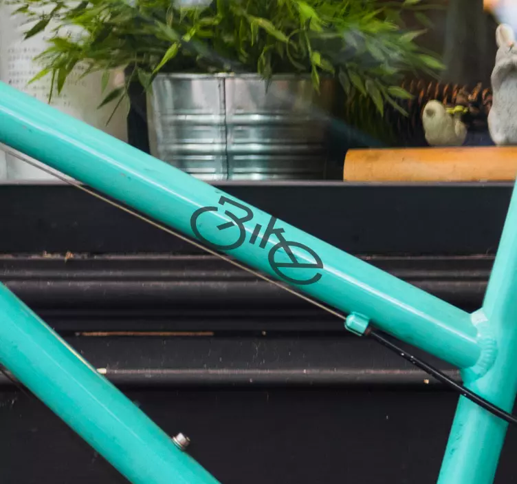 Fiets sticker engelstalig - TenStickers