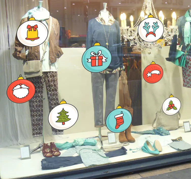 Fijne kerstdagen sticker - TenStickers