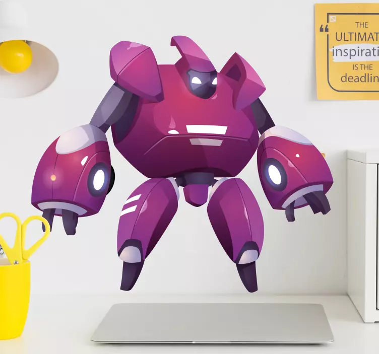 Futuristisch robotontwerp sticker figuren - TenStickers