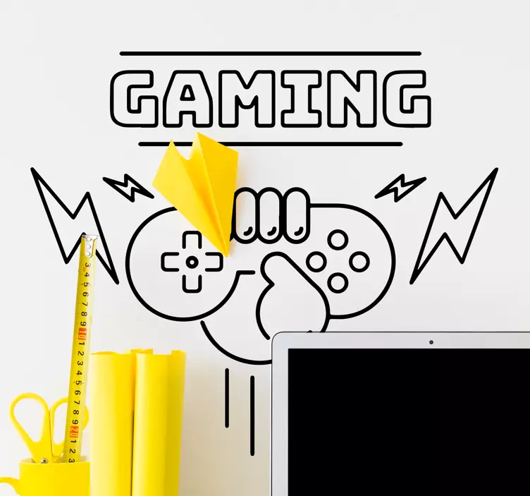 Game sticker dynamisch gaming concept - TenStickers