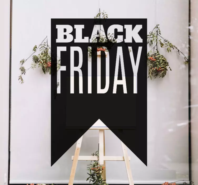 Gedurfde aankondiging van de verkoop black friday sticker - TenStickers