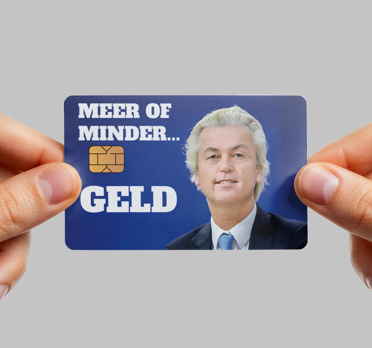 Geert wilders pinpas sticker - TenStickers