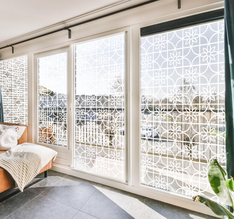 Geometrisch patroon Raamsticker - TenStickers