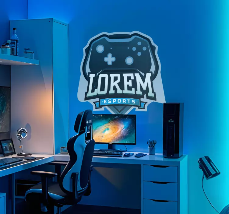 Gepersonaliseerd e-sports game sticker - TenStickers