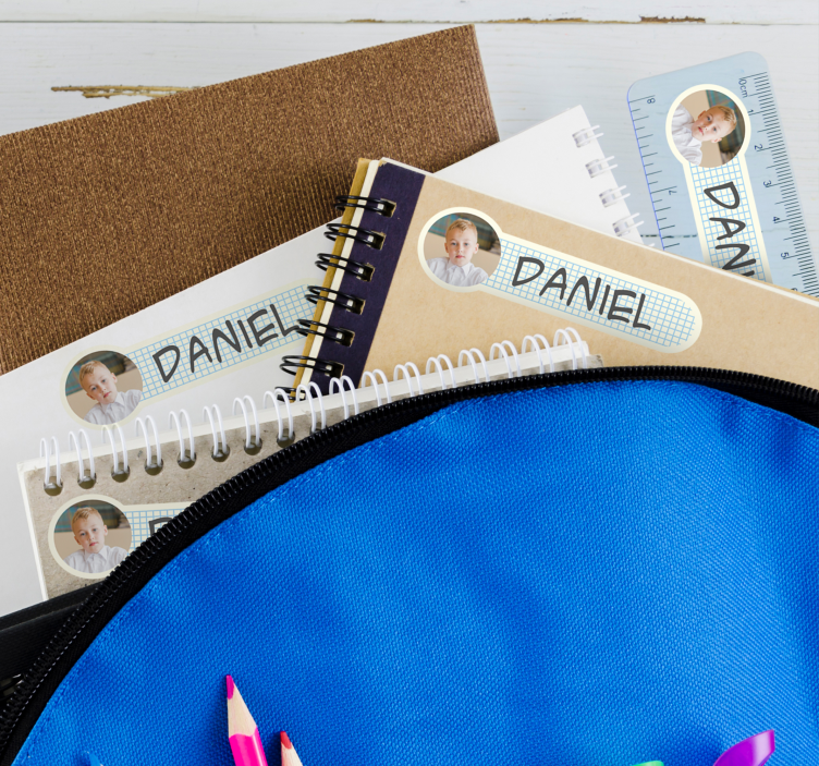 Gepersonaliseerd naamplaatje gepersonaliseerde sticker - TenStickers