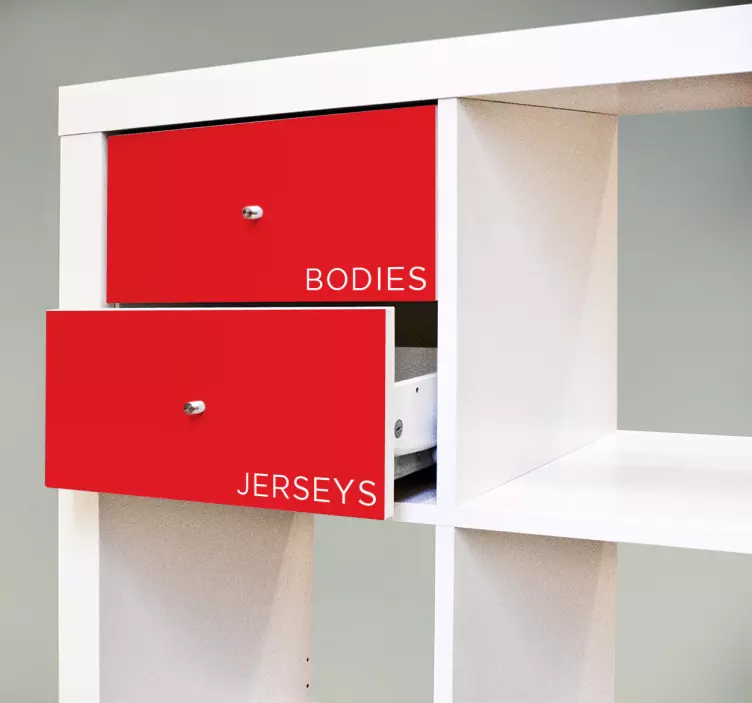 Gepersonaliseerde kallax tekenlabels stickers - TenStickers