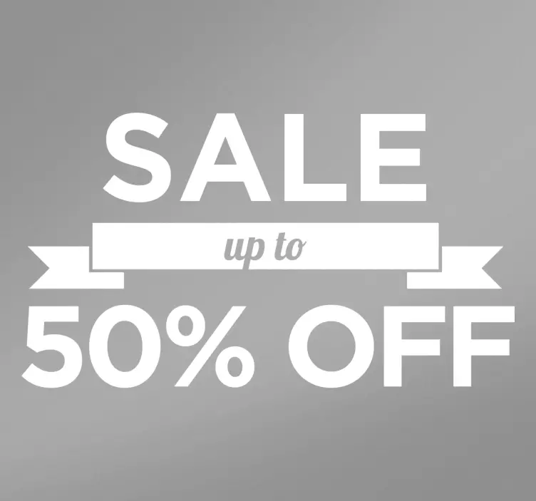 Gepersonaliseerde label uk korting sticker - TenStickers