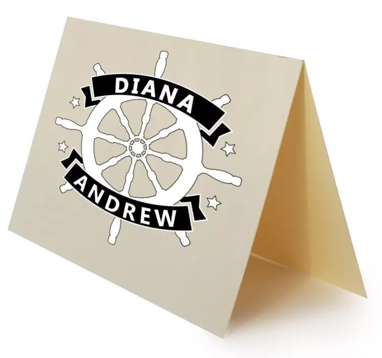 Gepersonaliseerde naam- en wielkunst locatie sticker - TenStickers