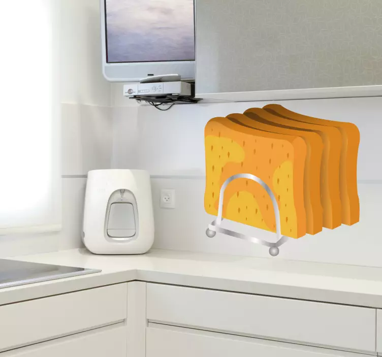 Geroosterd brood sticker - TenStickers