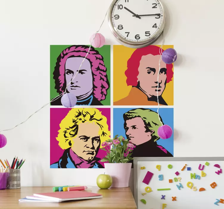 Geweldige auteurs klassieke muziek - TenStickers