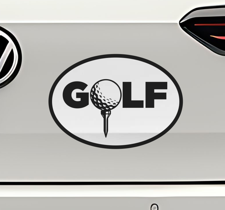 Golftekst met sport sticker - TenStickers