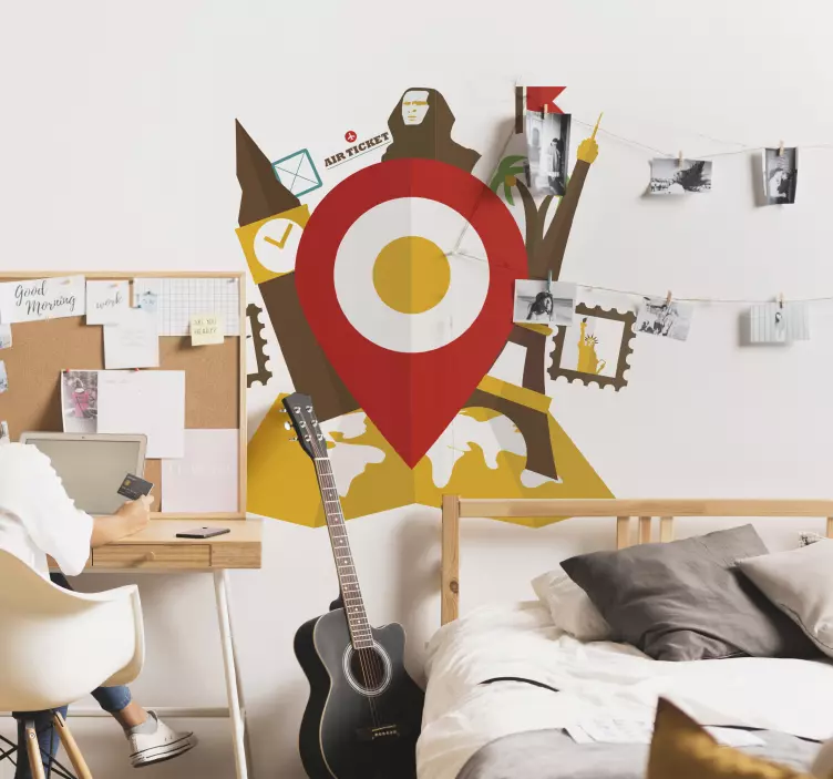 Google maps aanwijspunt sticker - TenStickers