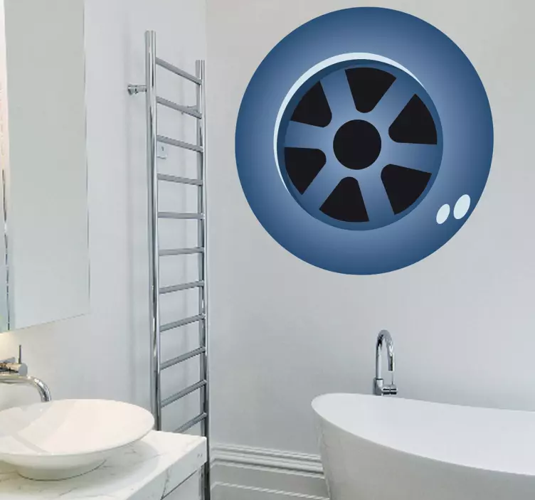 Goot wasbak sticker - TenStickers