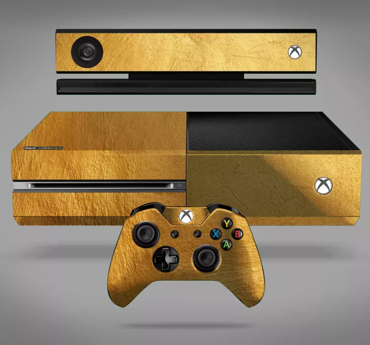 Gouden Textuur Xbox Sticker - TenStickers