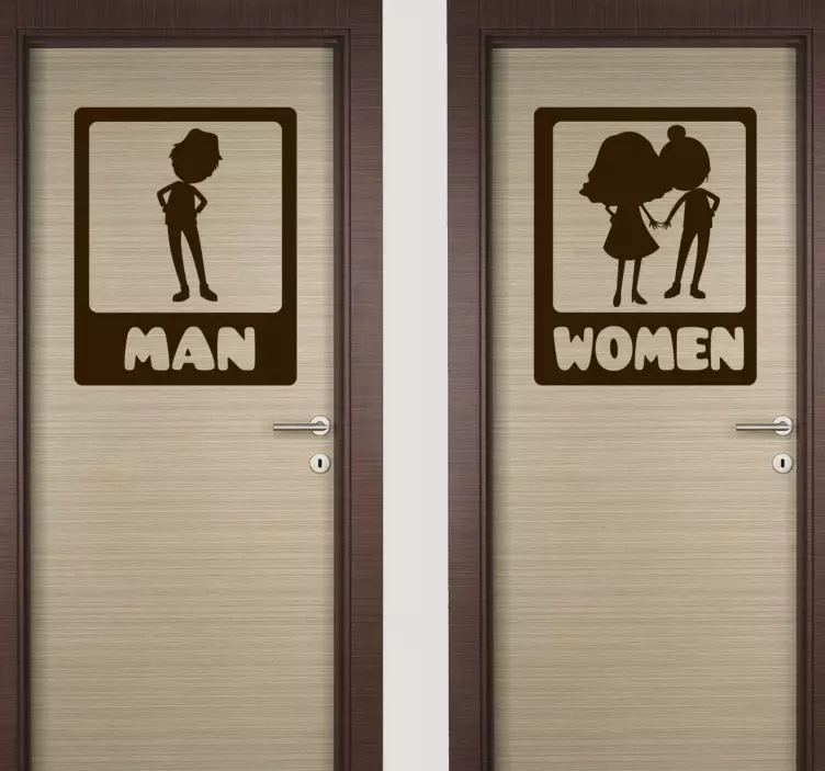 Grappig wc sticker toilet - TenStickers