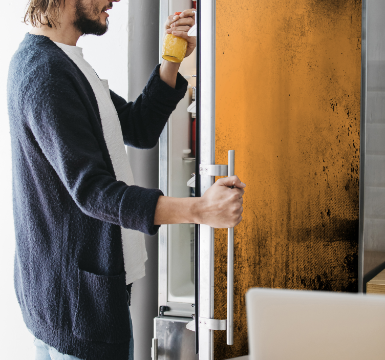 Grunge textuur koelkast zelfklevende sticker - TenStickers