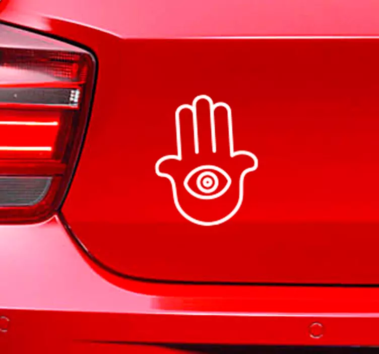 Hamsa symbool spirituele autosticker - TenStickers