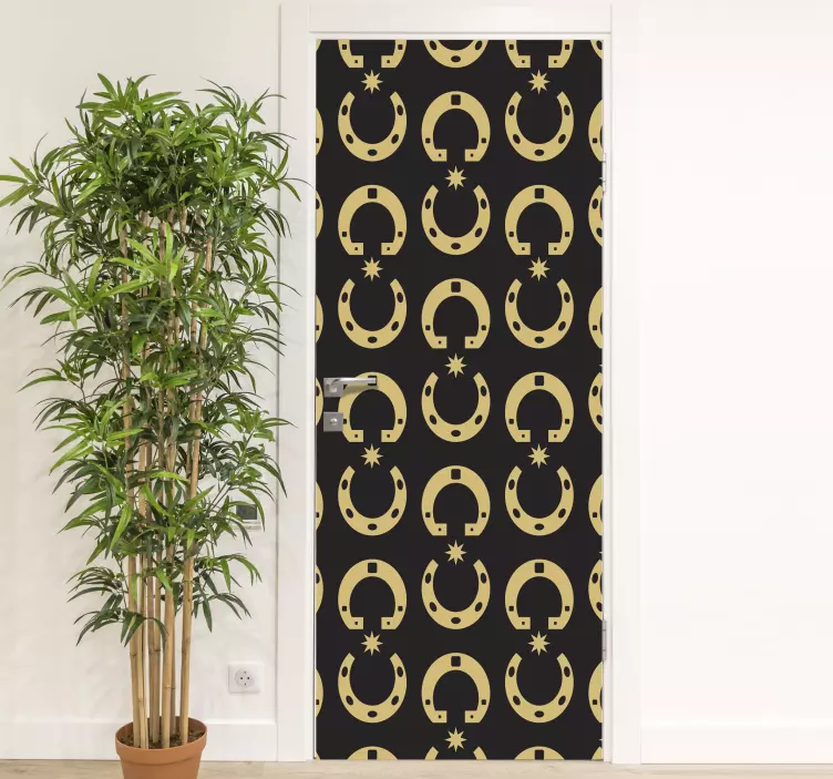 Hemels patroondecor deursticker - TenStickers