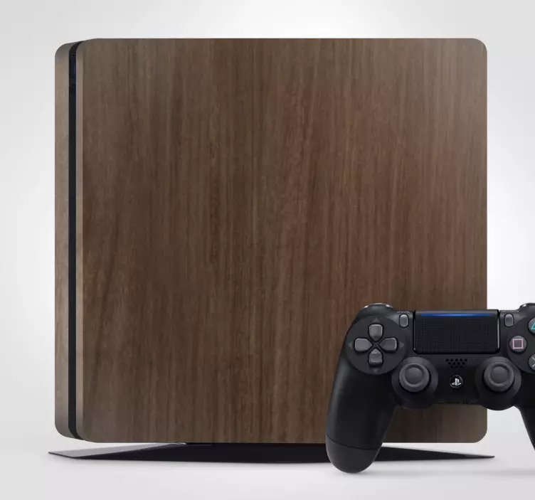 Houten consolehoes ps4 sticker - TenStickers