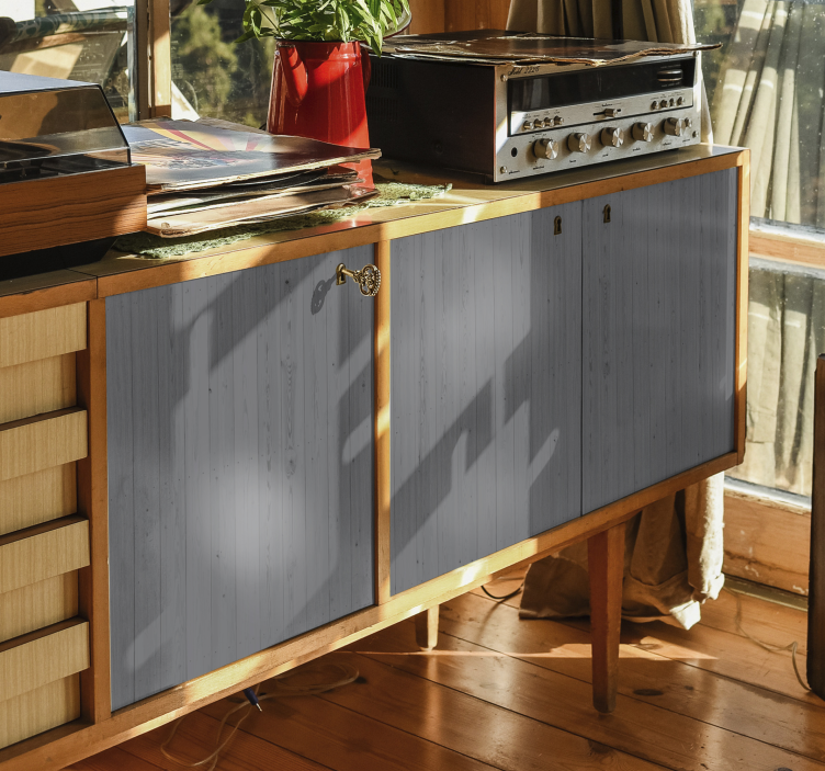 Houten grijs pantone meubelfolie - TenStickers