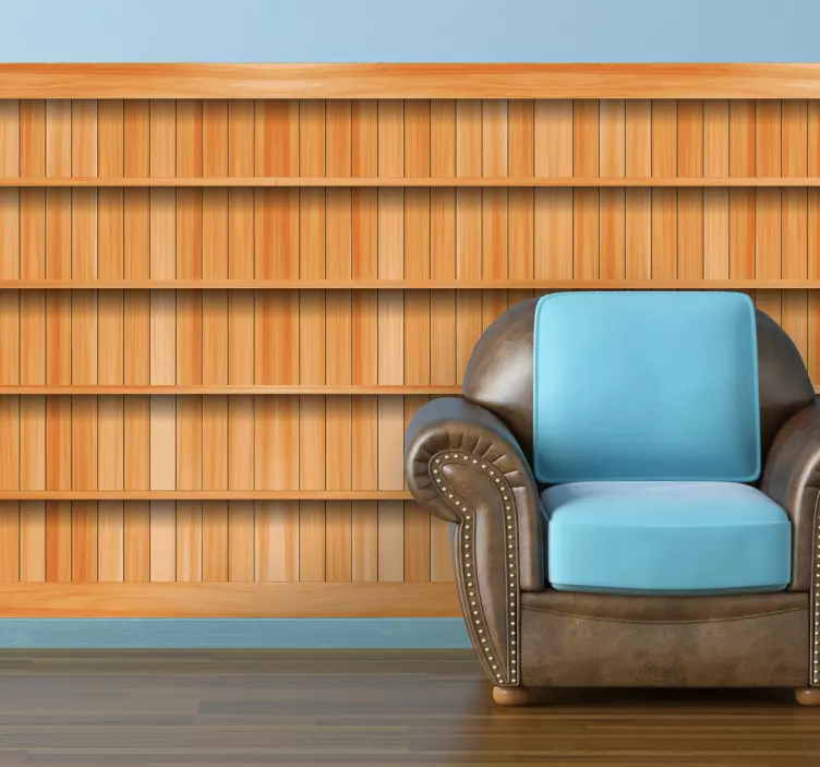 Houten Schappen Muursticker - TenStickers