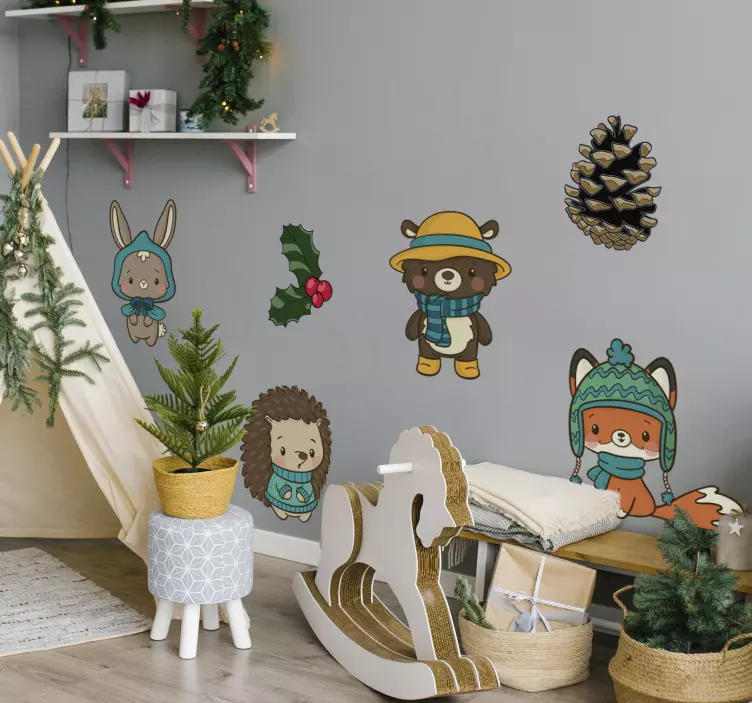 Huisdier sticker speelse dierlijke persoonlijkheden - TenStickers