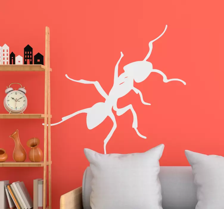 Insecten sticker creatieve mier silhouet - TenStickers