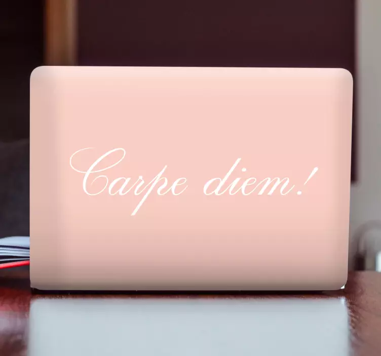 Inspirerende zin print laptop sticker - TenStickers