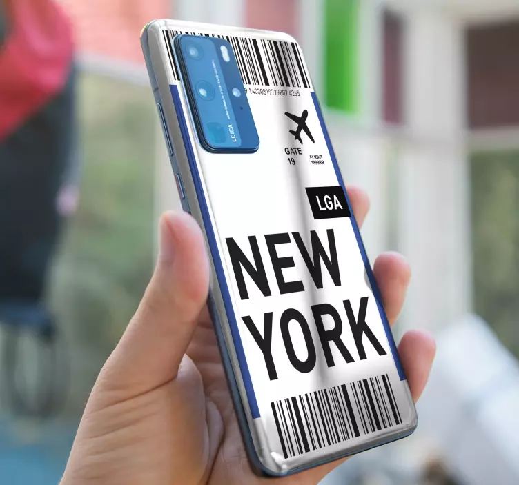 Instapkaart new york huawei sticker - TenStickers