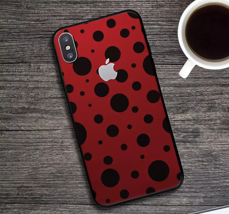 iPhone stickers Lieveheersbeestje patroon - TenStickers