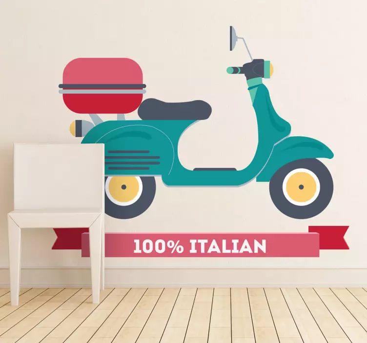 Italiaans scooter sticker - TenStickers