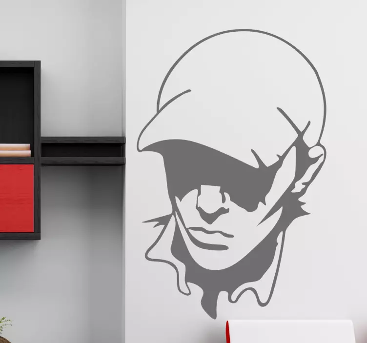 Jongen met pet Muursticker - TenStickers