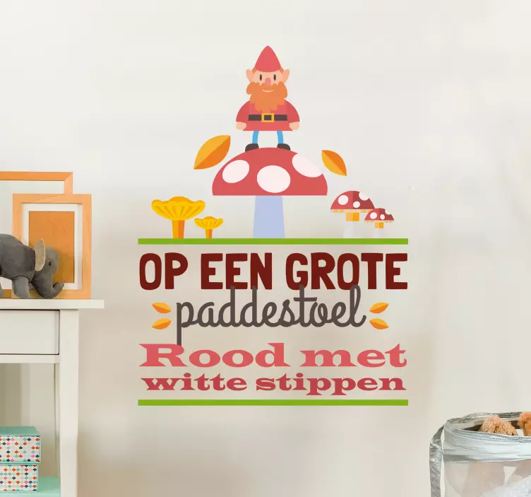 Kabouter spillebeen muursticker - TenStickers