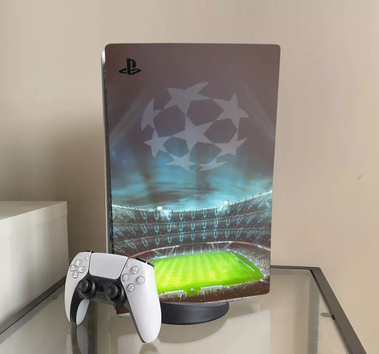 Kampioenen voetbalstadion PS5 sticker - TenStickers