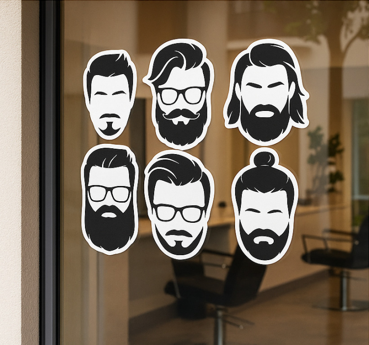 Kapsels voor mannen fashion sticker - TenStickers