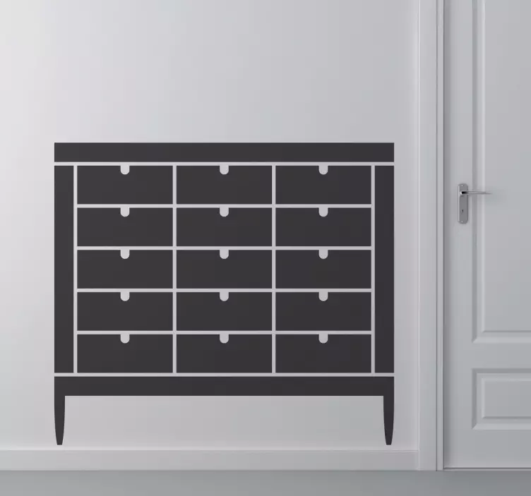 Kast meubel muursticker - TenStickers