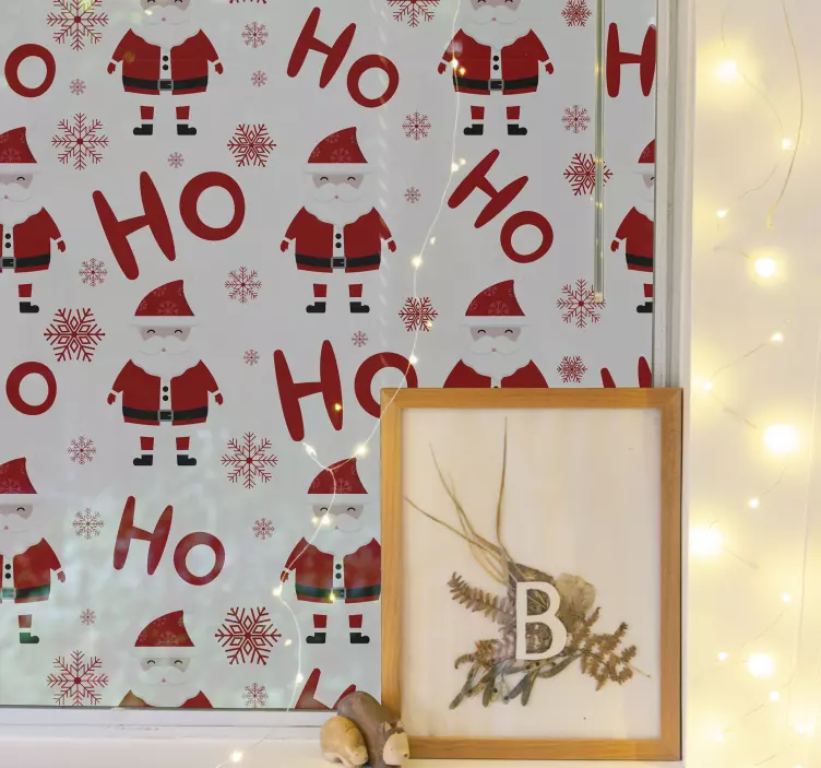 Kerst sticker kerstman figuren - TenStickers