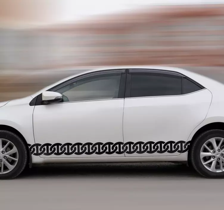 Kettingen bestickering auto - TenStickers