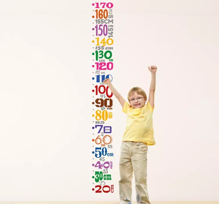 Kinder Meter Muursticker - TenStickers