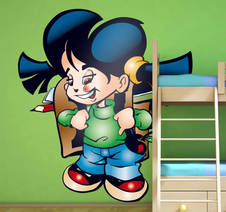 Kinderen meisje sticker - TenStickers