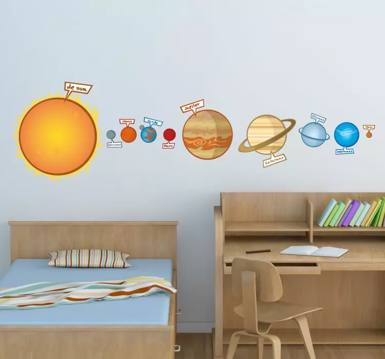 Kinderen sterrenstelsel sticker - TenStickers