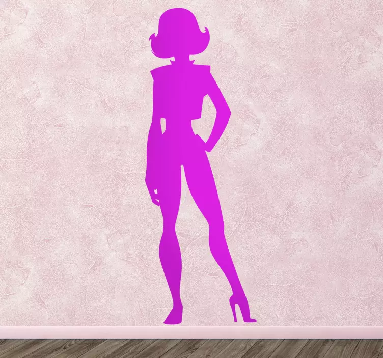 Kinderen superheldin vrouw sticker - TenStickers