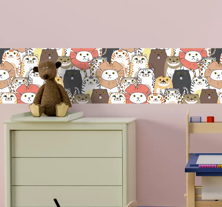 Kinderkamer muursticker dieren collectie - TenStickers