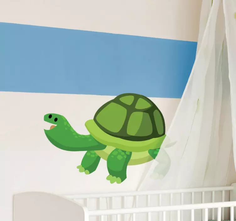 Kindersticker Schildpad Dieren - TenStickers