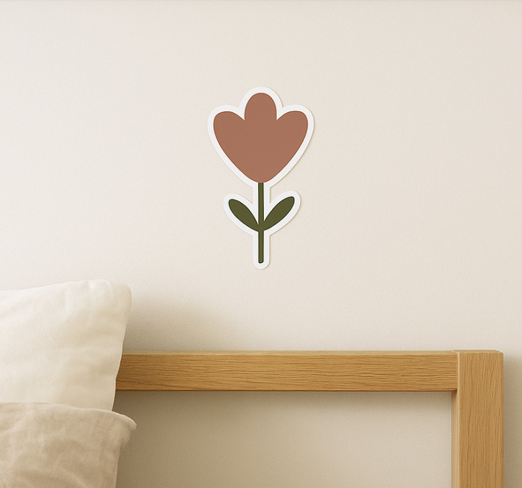 Kleine bloemen pastelkleuren muursticker - TenStickers